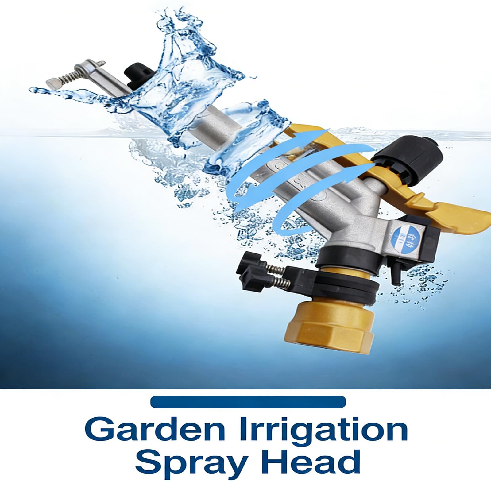 Irrigatore da giardino personalizzabile a 360 movimenti con telaio in metallo per un'efficace manutenzione di erba e piante Agricoltura Irrigazione agricola Strumento di irrigazione paesaggistica