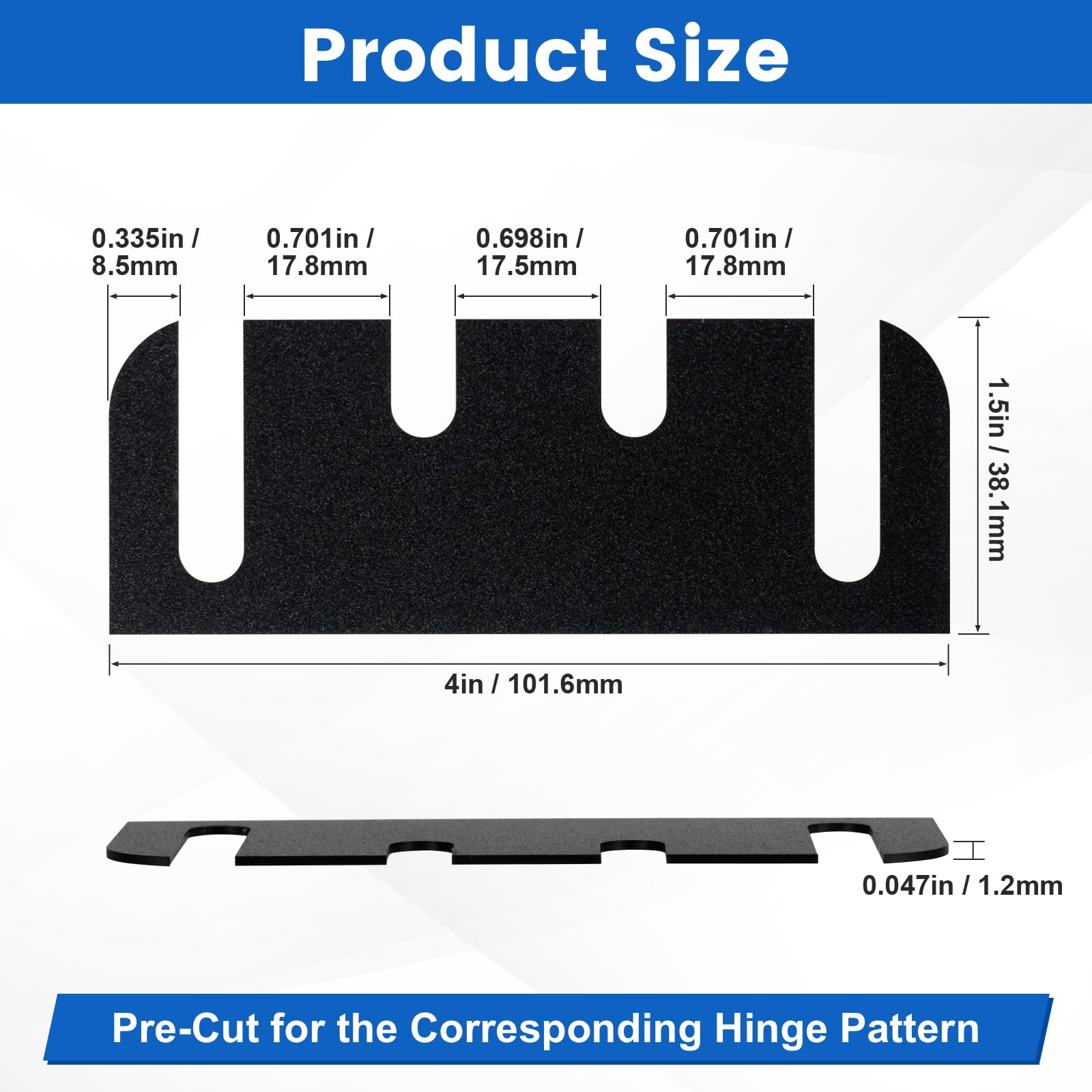 Door Hinge Shims - Fix Sagging Doors FREE SHIPPING -3 Door Hinge Shims - Fix Sagging Doors FREE SHIPPING -3