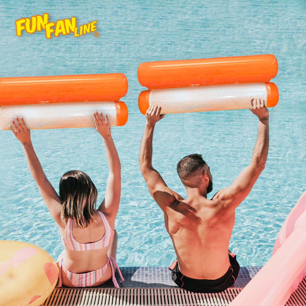 FLOTTEUR DE HAMAC Piscine Gonflable Chaise Longue Pliante EUR 46,39