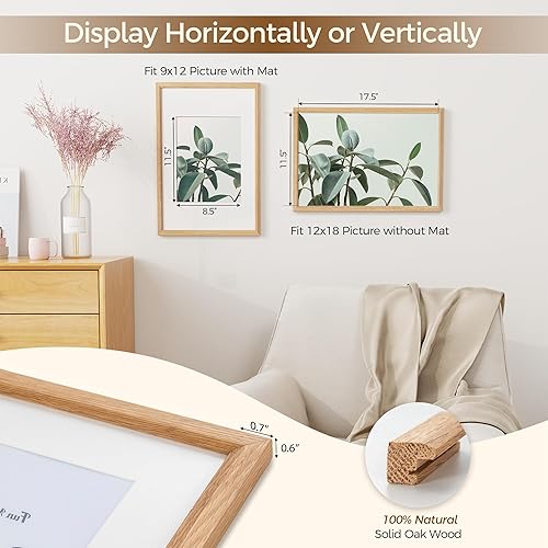 Miniatura 466 de Fun Memories Portarretratos de metal de 16 x 20 pulgadas con paspartú de 11 x 14 pulgadas, acabado de aluminio cepillado, parte delantera de vidrio