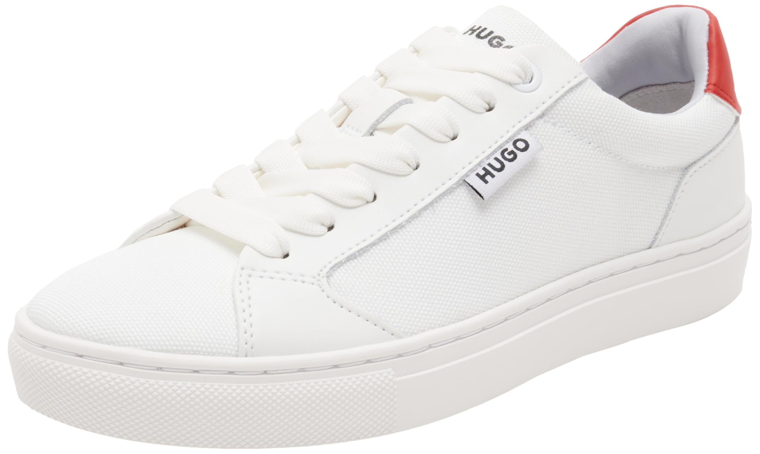 Hugo Women's Morrie_Tenn_cnvpu Sneaker, Open White166, 2.5 UK