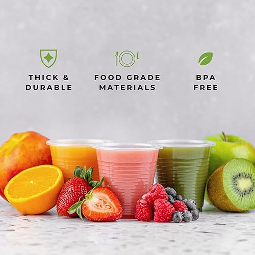 Miniatura 3 de Vasos de plástico transparente de 5 onzas, para cualquier ocasión, vasos desechables de té helado, jugo, refrescos y café para fiestas, picnic,