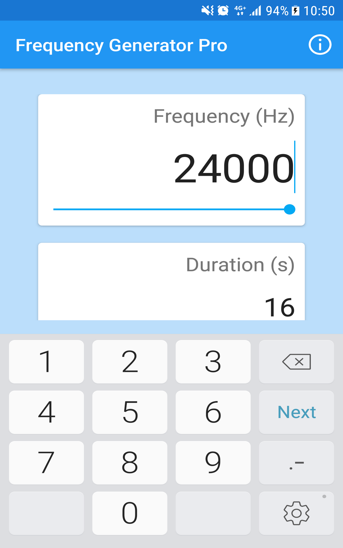Frequency Generator App on the Amazon Appstore