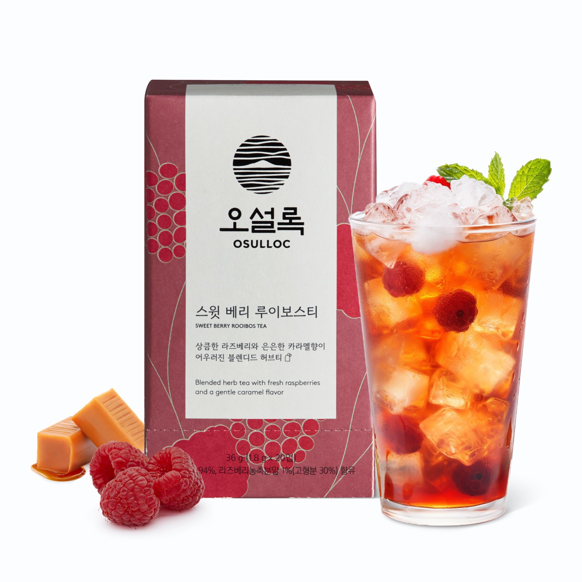 Snapklik.com : OSULLOC Sweet Berry Rooibos Tea, Herbal & Fruit Tea ...