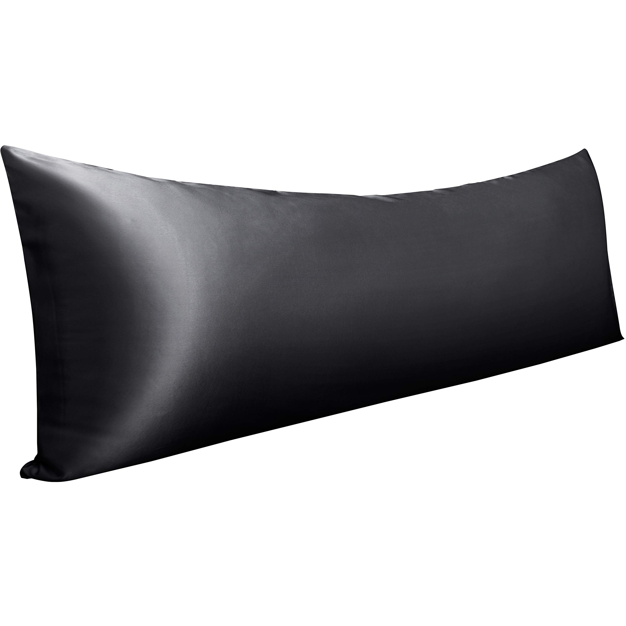NTBAY Body Satin Pillowcase, Set of 1, Black — image 1
