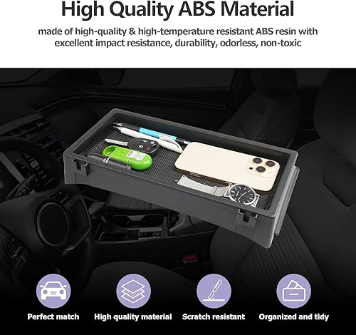 Miniatura 3 de LUWU Organizador de consola central para tablero de instrumentos Hyundai Santa Cruz 2022-2024, caja de almacenamiento para reposabrazos de Santa