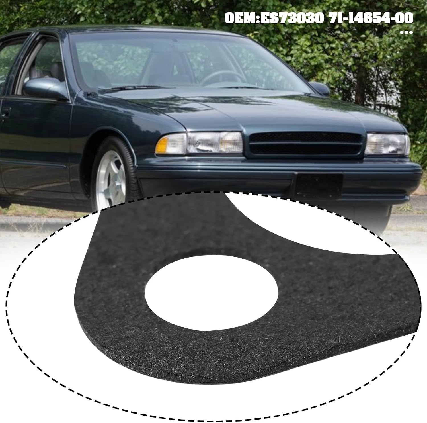 2Pcs Water Pump Gasket ES73030 71-14654-00 Compatible with Chevrolet AMG L/D V8 350CI 5.7 1997-1994