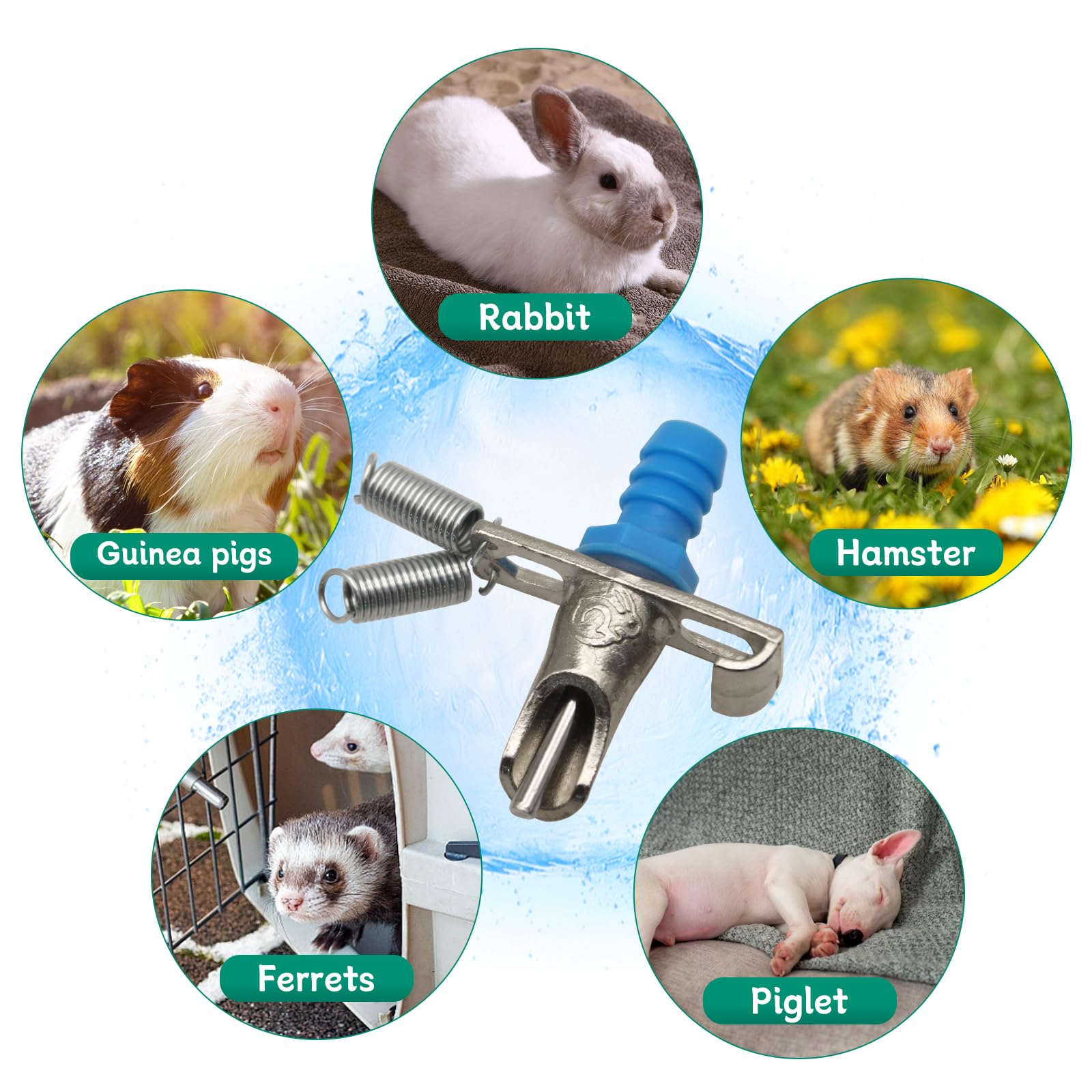 Automatic Rabbit Watering System Rabbit Water Feeders Nipples 20 Pack