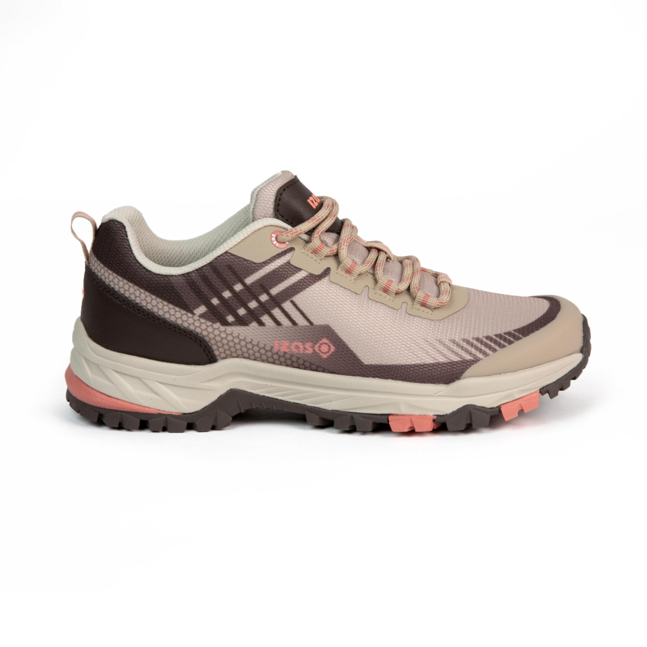 Izas Sportschuhe für Damen, Jade W, Wandern, leicht, atmungsaktiv, verstärktes TPU, maximale Traktion, Stollen von 4 mm, ideal für Trekking auf mittlerer Distanz, Größe 36-41