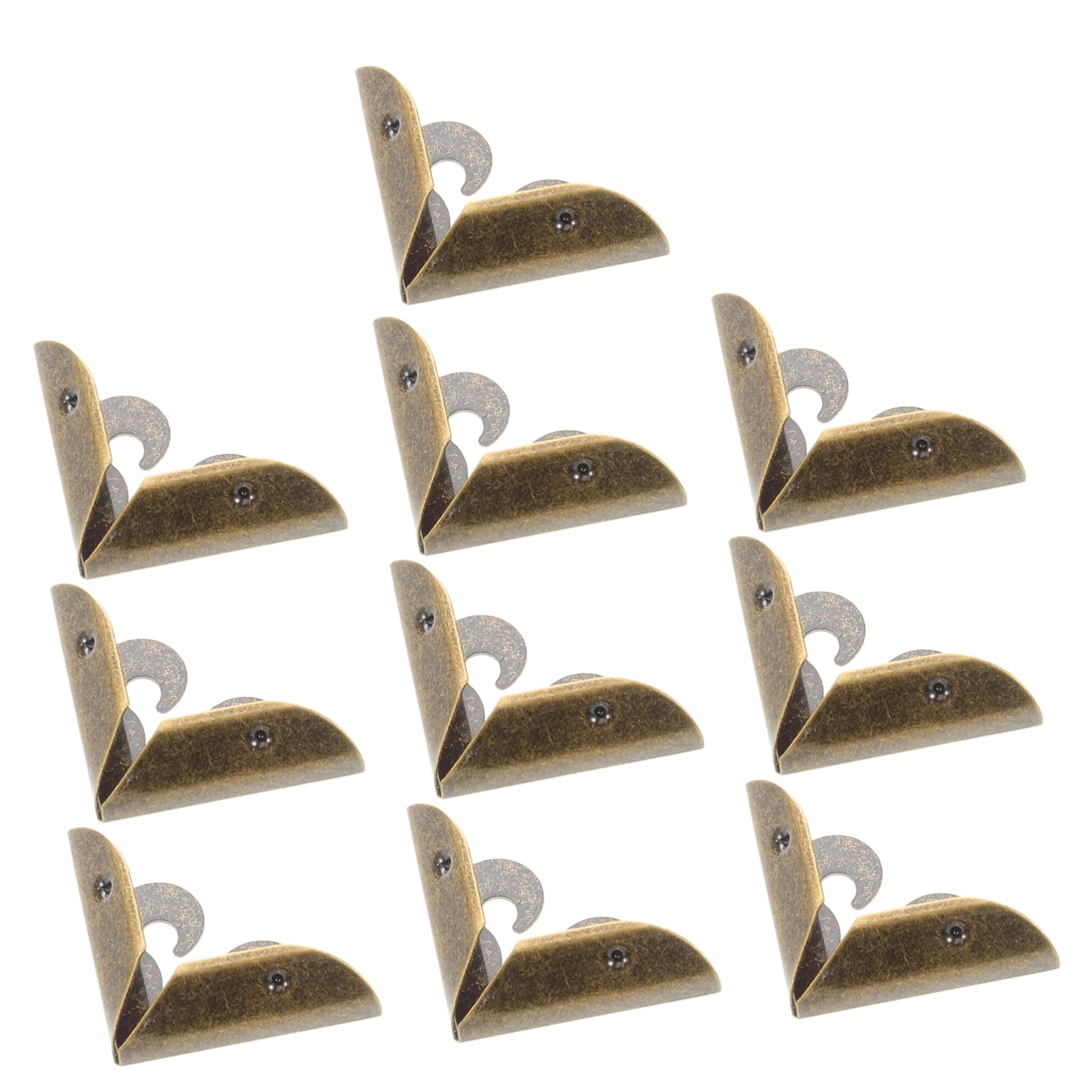 SHINEOFI 10pcs Vintage Metal Book Corner Protectors Album Corner Guards for Scrapbooking Unique Edge for Notebooks Stylish Decoration for Home and