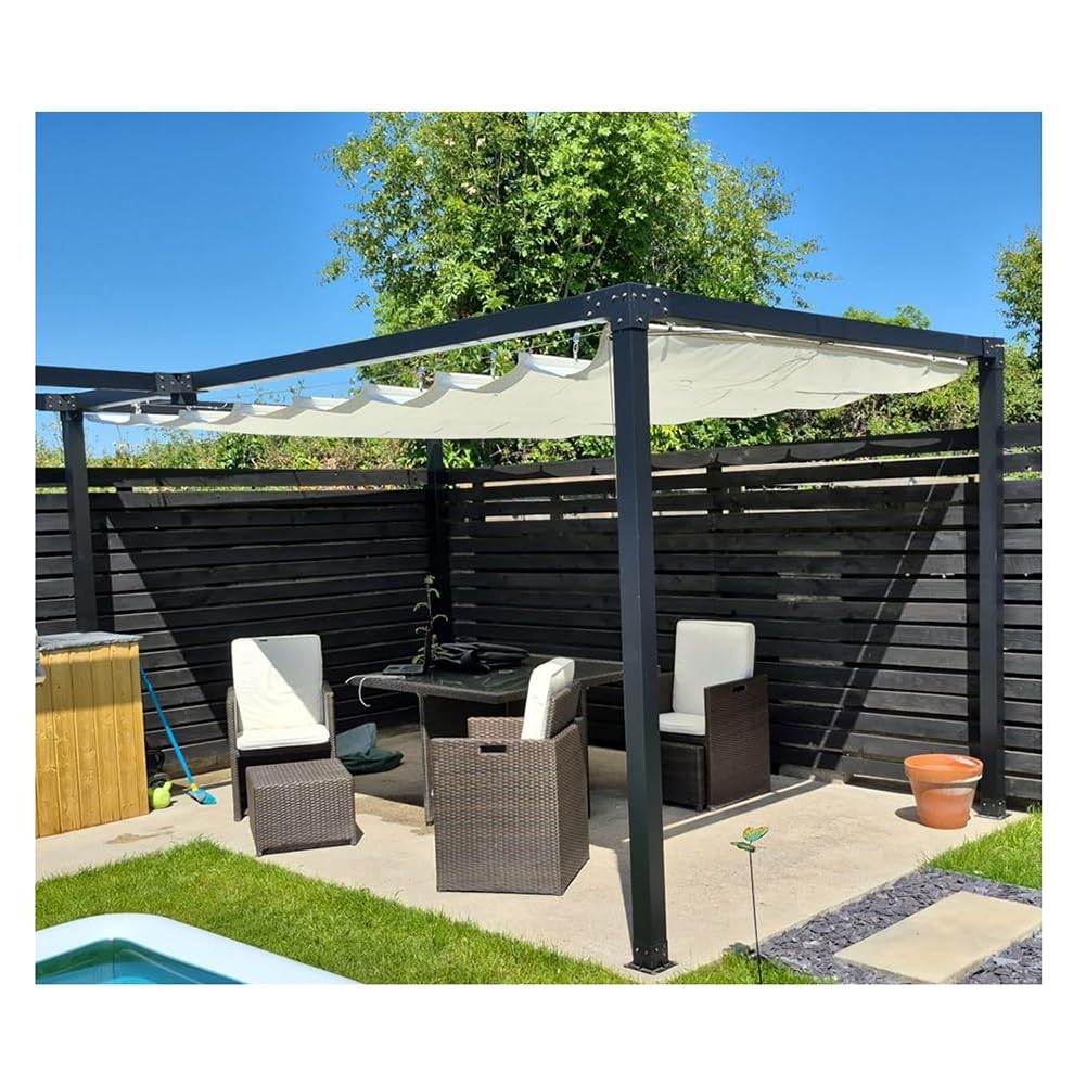 Kit de piscina inflable retráctil de Estados Unidos, 1 x 6 m, ideal para patio, eventos en el patio, protección solar, fácil instalación y almacenamiento, perfecto para diversión familiar y reuniones
