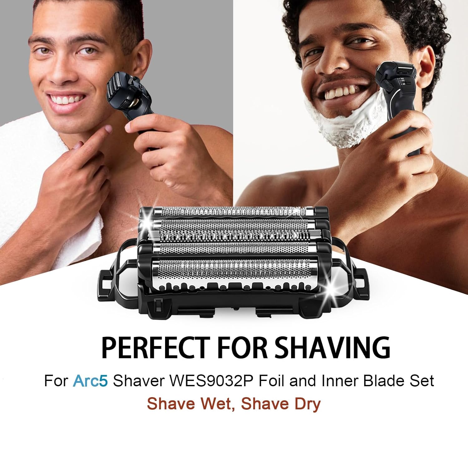 WES9032P Outer Foil & Inner Blade Set for Electric Shaver Arc 5 ES-LV61 ES-LV65 ES-LV67, ES-LV81 ES-LV95 ES-LV97 Models…5-Blade Shaver Head for Wet/Dry Use