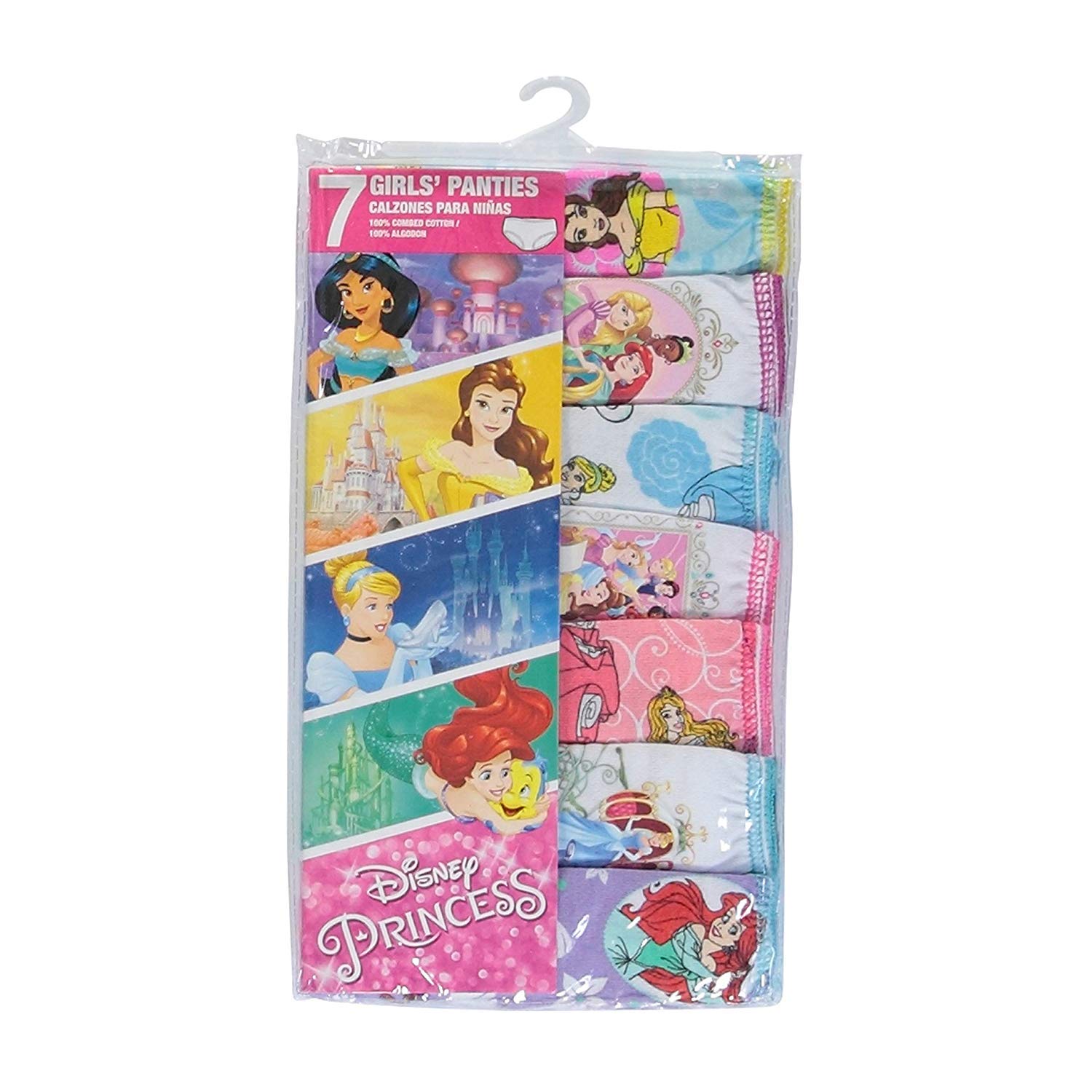 Disney Little Girls' Princess 7-Pack Panties