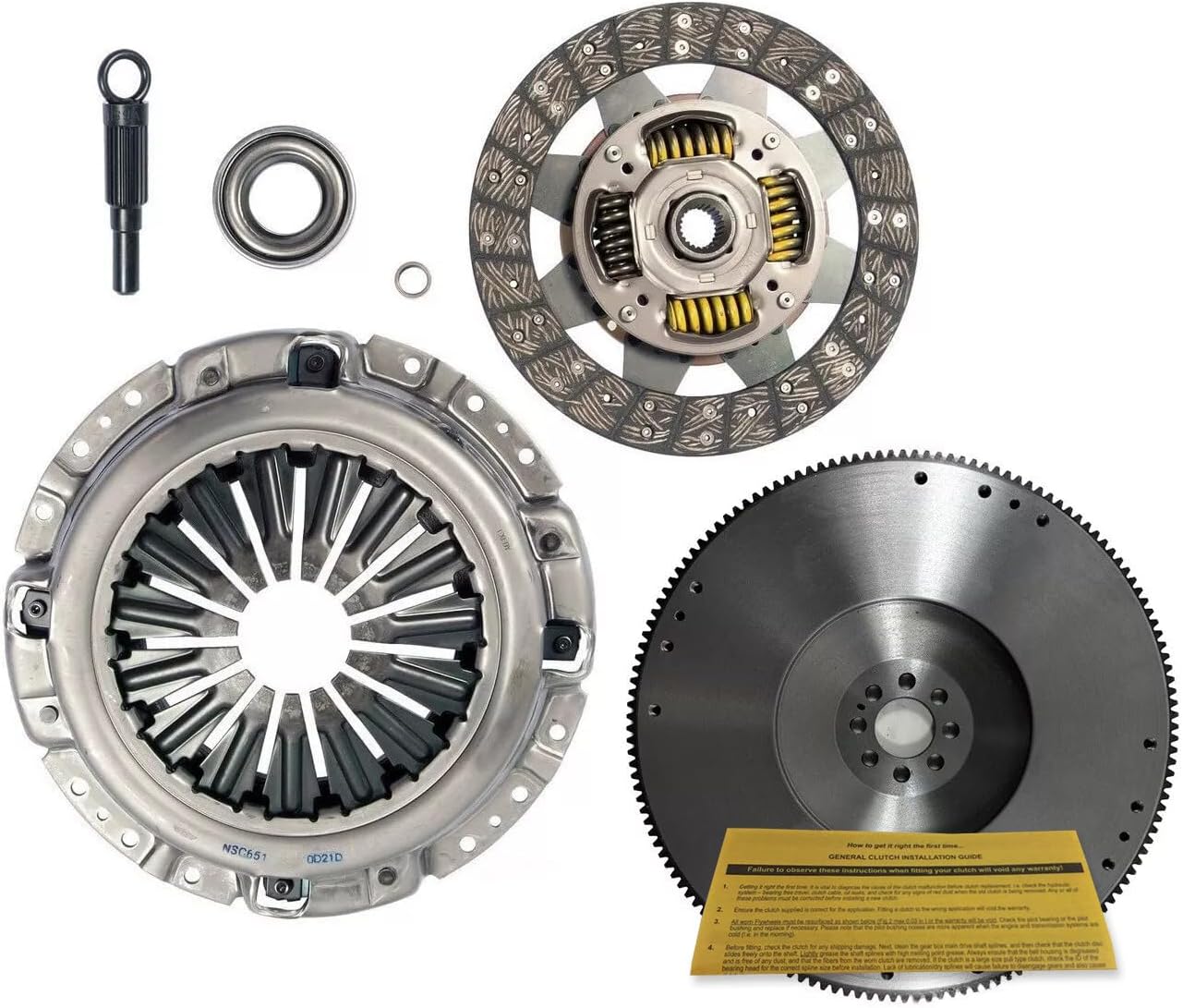 Luk/Exedy Clutch Kit With Cast Flywheel For 2005-2019 Nissan Frontier 2005-2015 Xterra 4.0L Engine - Precise Fit For Enhanced Performance And Durability - Comes With 12 Month Brand Warranty
