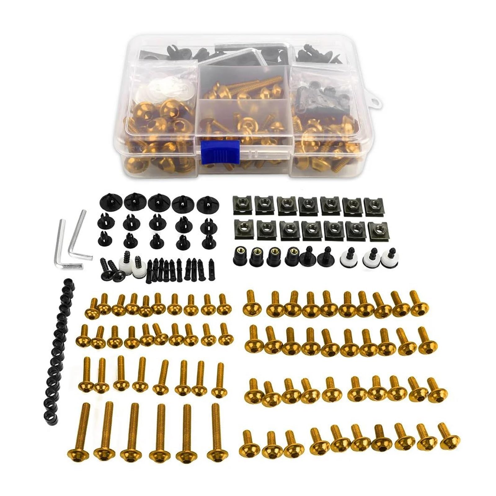 Per CBR600RR CBR 600 RR 2003 2004 2005 2006 Carenatura Completa Bullone Dado Vite Kit Carena Bullone Vite(Oro)