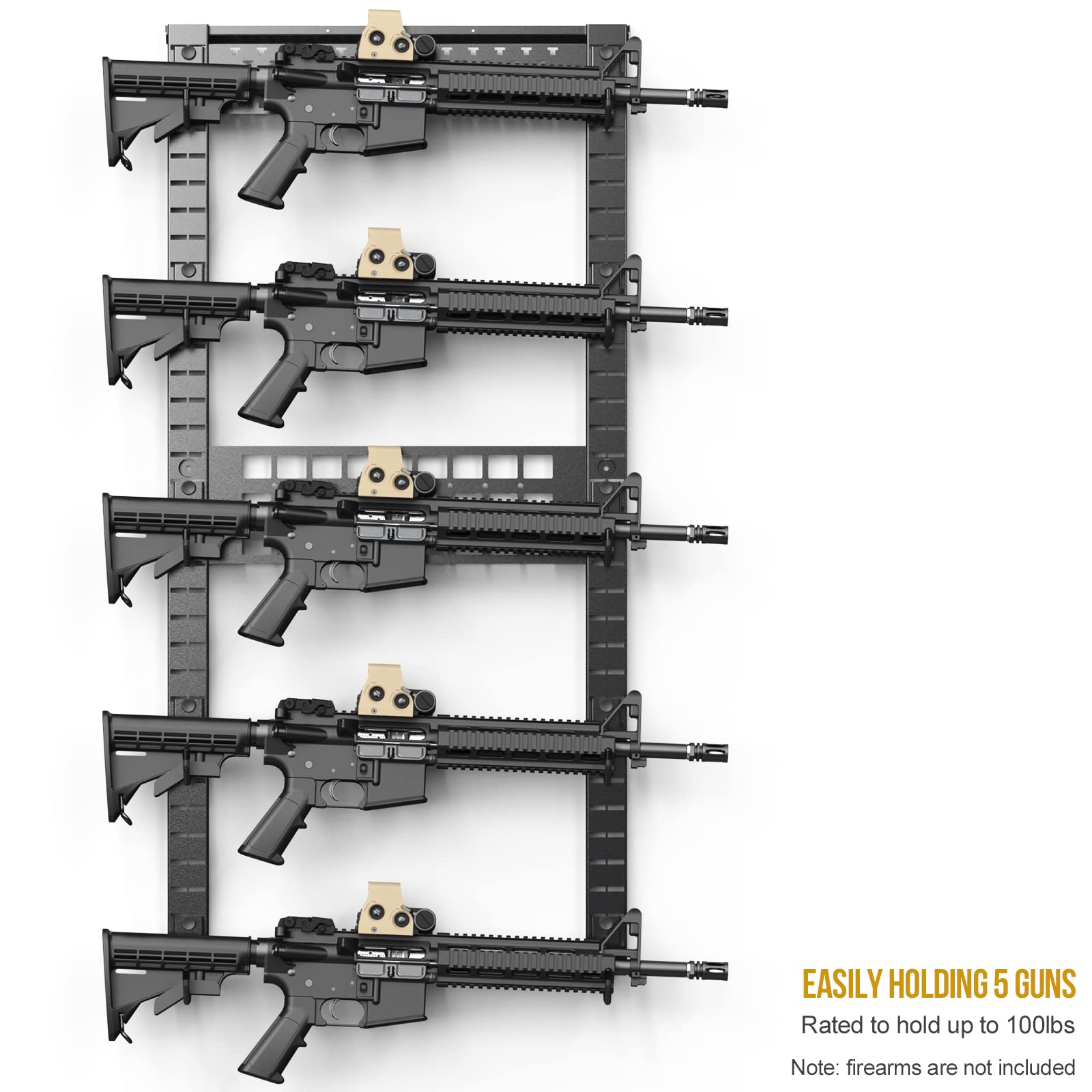 Gun Rack For Wall Mount, Closet Airsoft Displays Holds