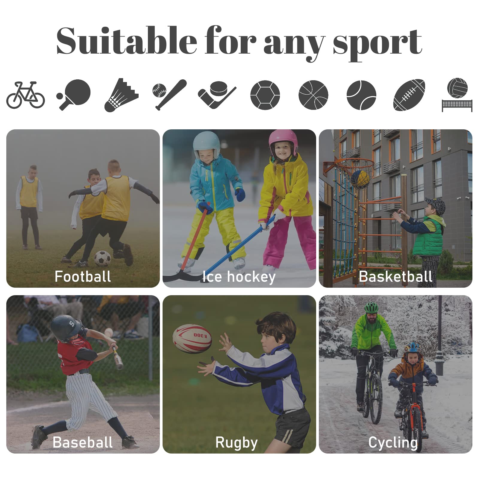 Set di Intimo a Compressione per Bambini, Completo Termico Bambino Calcio, Intimo Sportivo ad Asciugatura Rapida, per Bambini Allenamento di Calcio, Corsa e Jogging