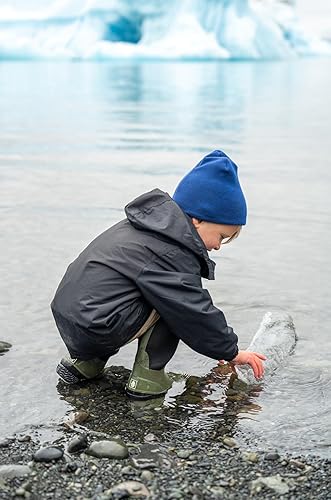 Miniatura 7 de OAKI Chaqueta impermeable para niños y niños pequeños, impermeable, transpirable, ligera con capucha