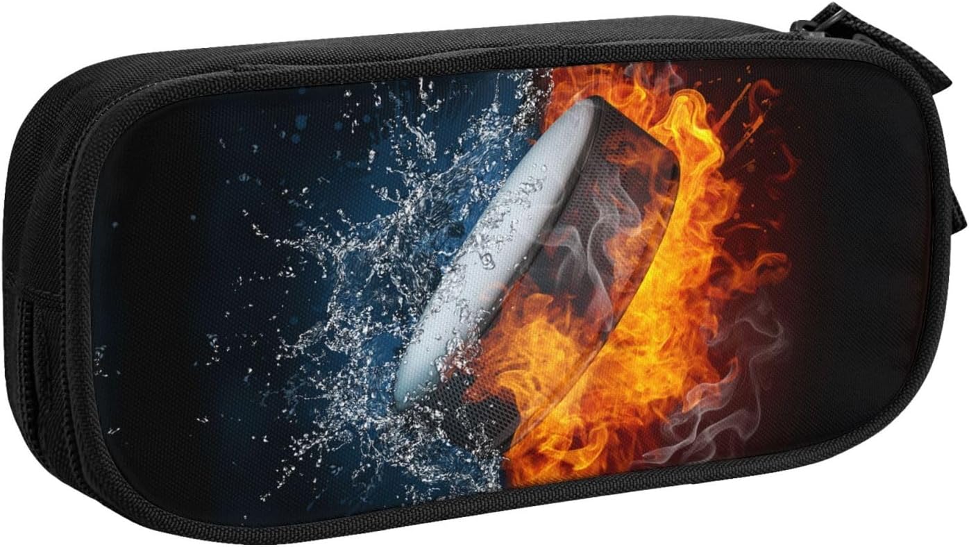 YIJIUWKIS Hockey Pencil Case Sports Pencil Box for Kids Boys, Large Capacity Storage