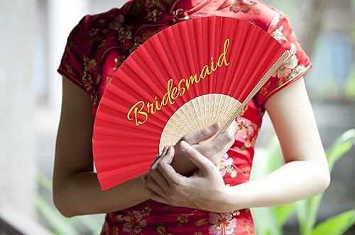 Miniatura 6 de DFDG Ventilador de papel plegable de mano personalizado, ventilador de papel personal personalizado, recuerdo de boda, recuerdo de despedida de