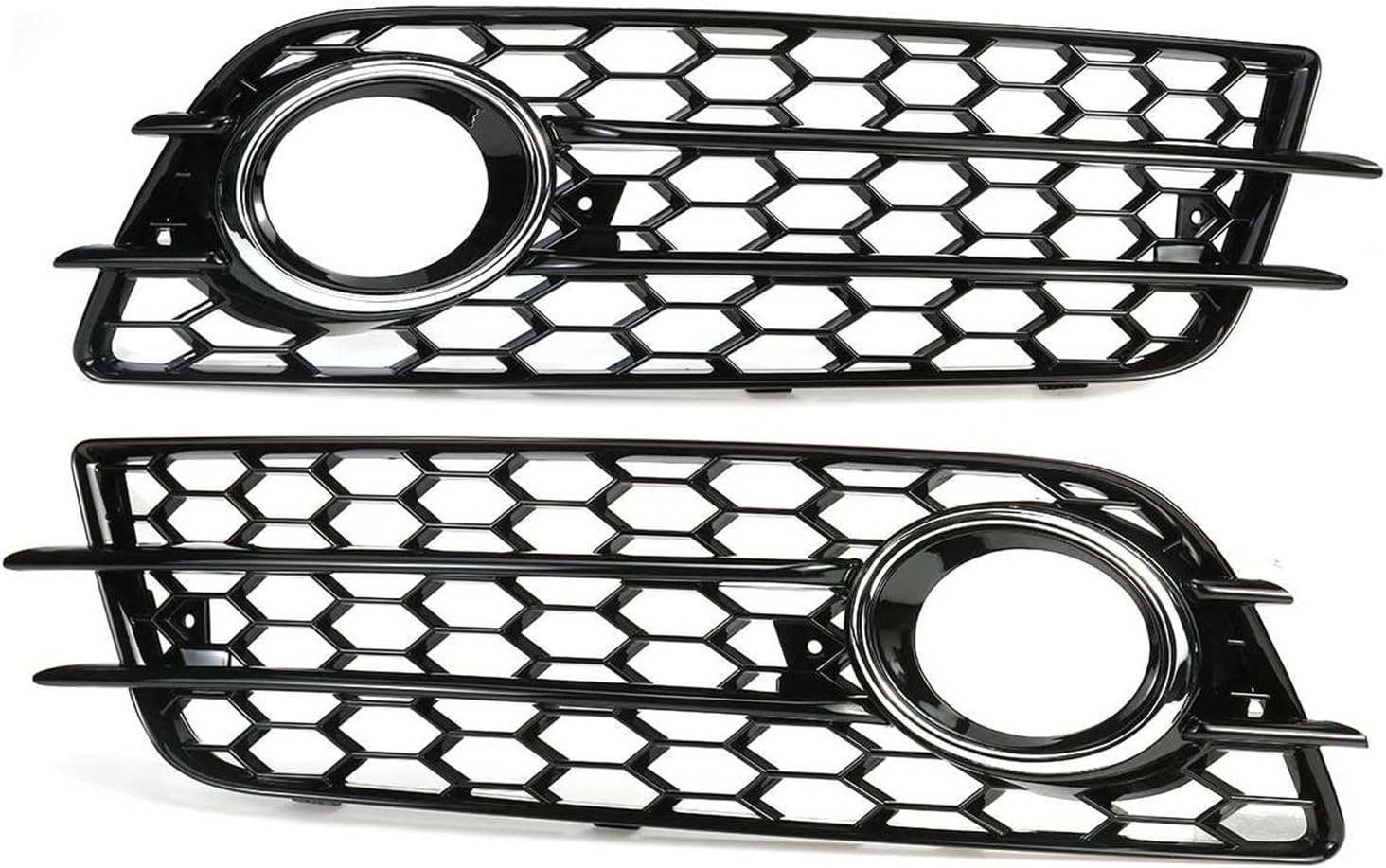 Mesh Grill Spoiler A Pair Car Front Fog Light Lamp Grille Grill Cover For Audi A4 B8 S