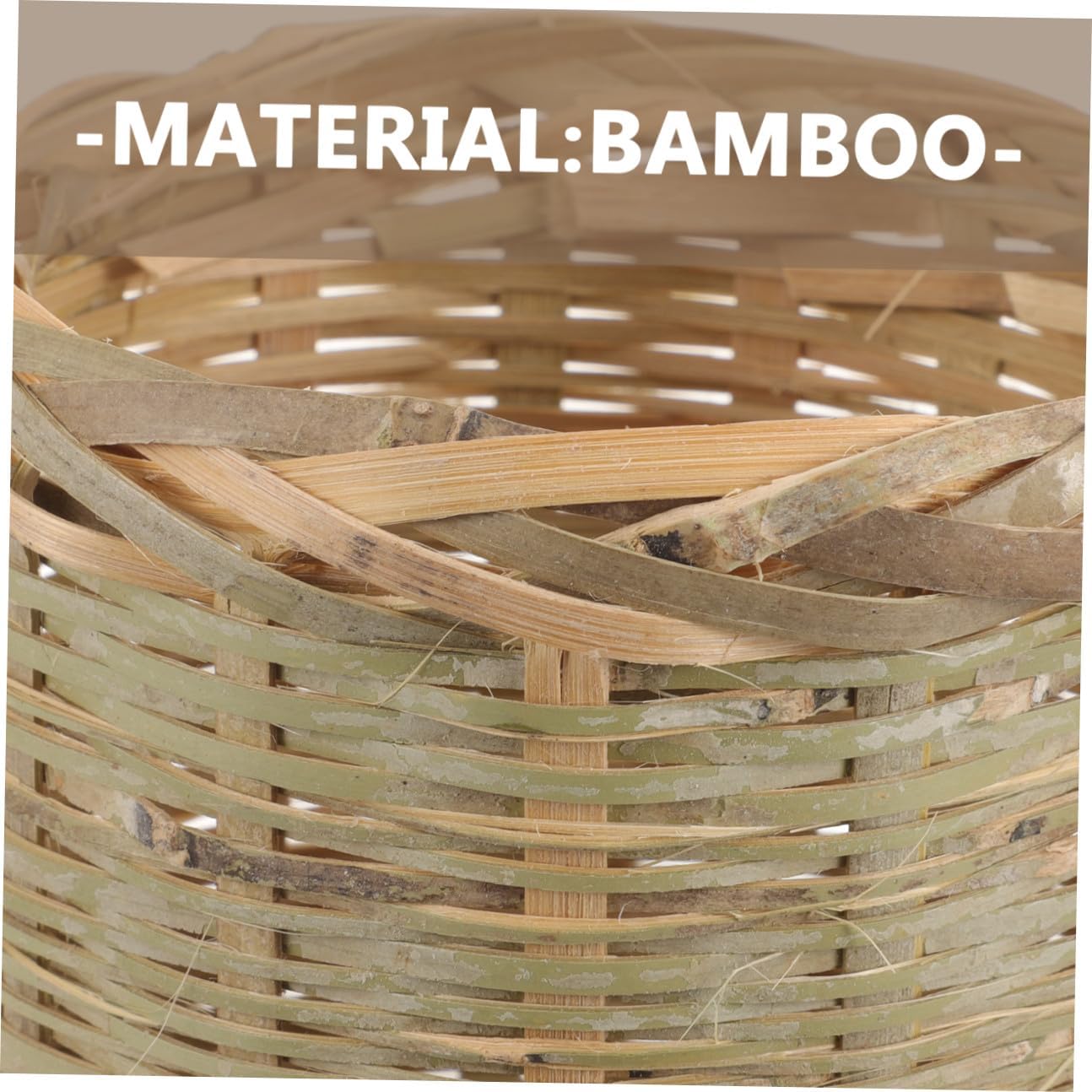 VOSAREA Handmade Bamboo Wine Filtering Basket Natural Woven Wine Filter Tool Lightweight Kitchen Strainer for Beverage for Home Brewing Outdoor Events