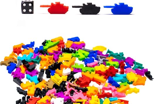 10PCS Tank Meeple | Board Game Pieces Accessories Meeples, Gray