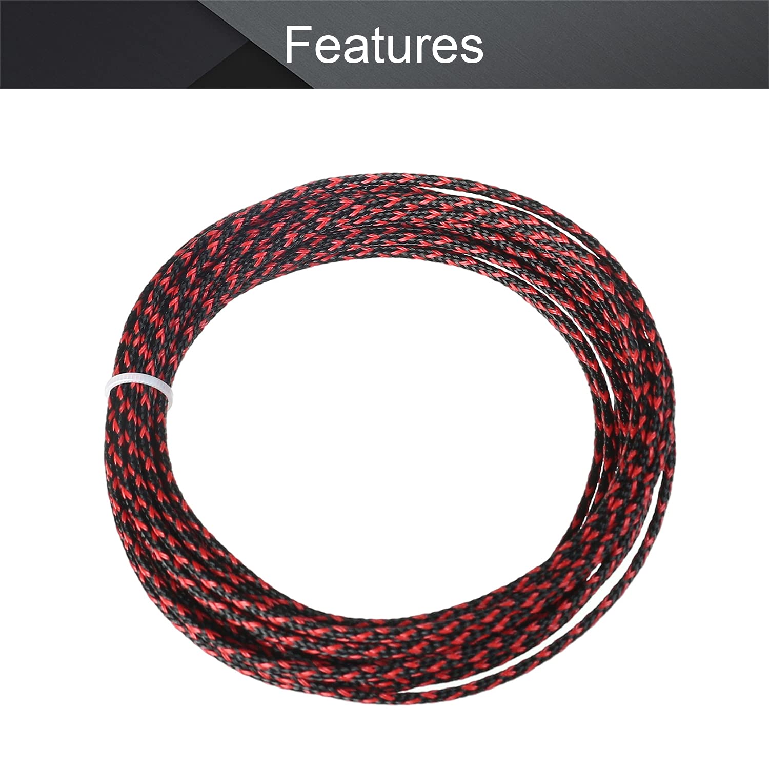 Othmro 1pc Cable Management Sleeve, Braided Cable Tidy, Cord Cover Wire Hider, 10m Cable Organizers Wire Tidy For TV/PC USB Cable, Gray (Width