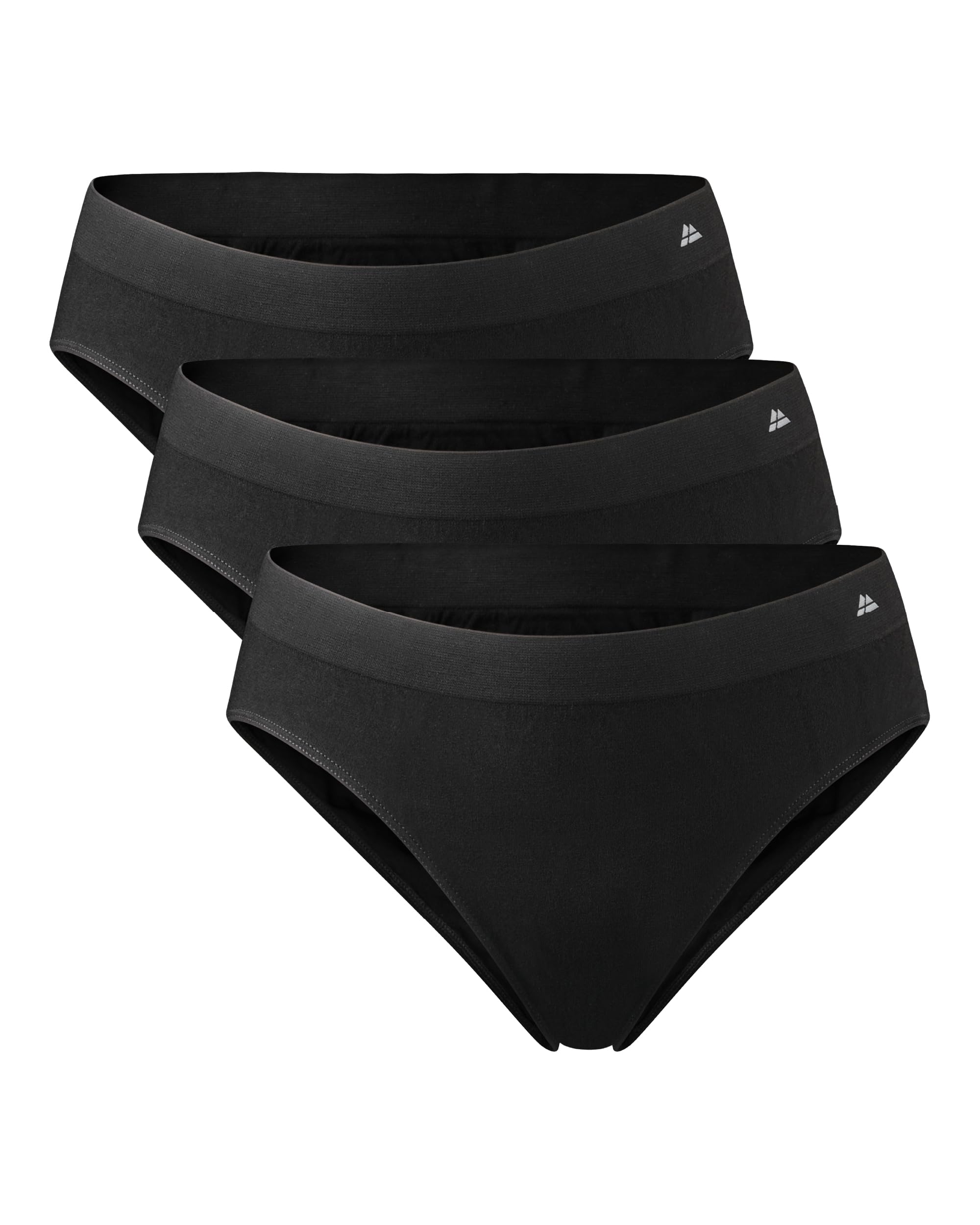 DANISH ENDURANCE Braguitas de Bambú para Mujer, Bragas Bikini Elásticas, Suaves y Cómodas, 3 Pack