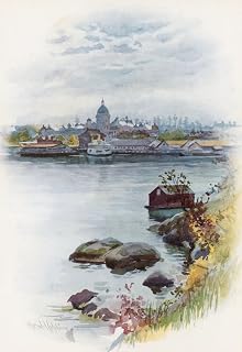 ARTTLBBS Famous Canvas Paining Print Artwork Decoration a View of the Parliament House by Harold Copping Modern Art Poster for Home Decor 60x90cm