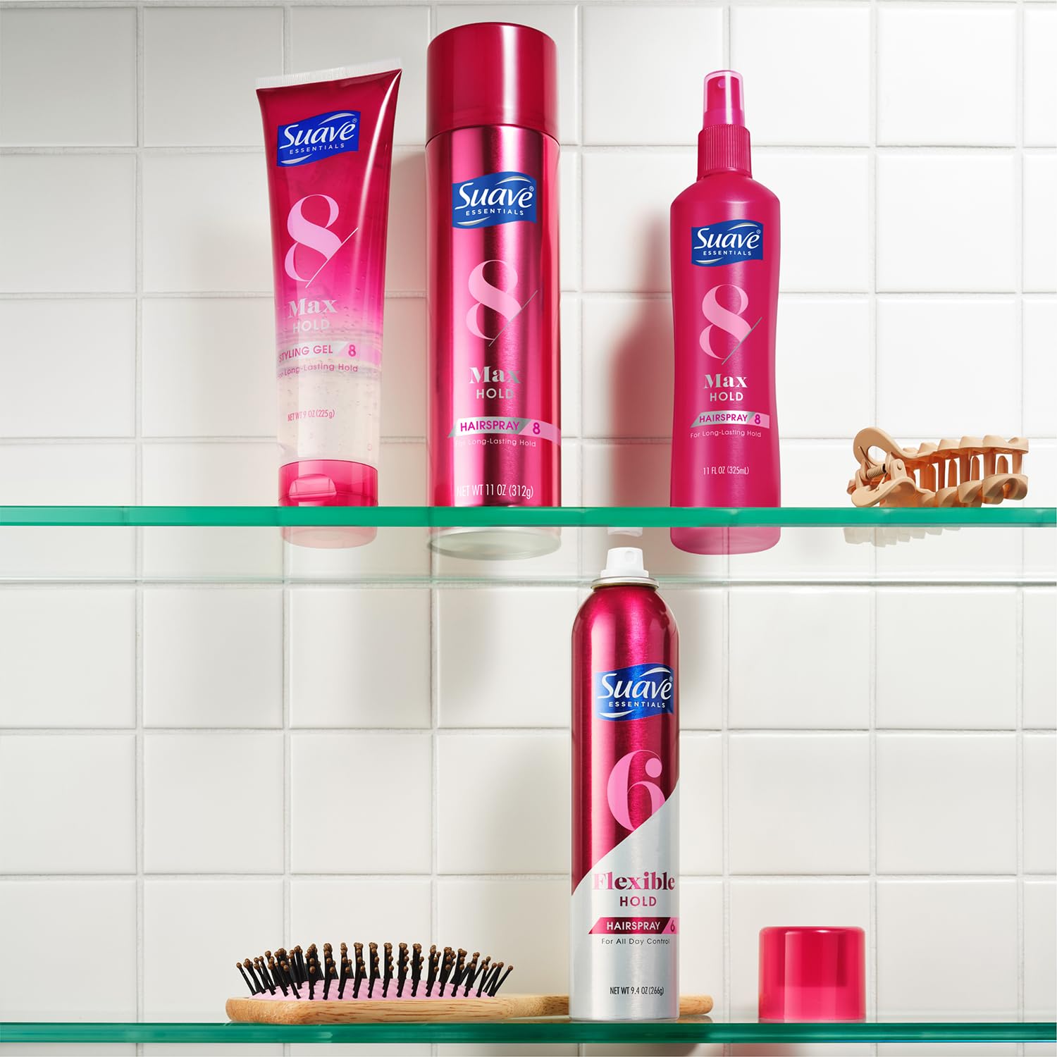 Suave+ Hairspray Max Hold Variety 2-Pack, Unscented & Scented Formulas – Aerosol Hairspray, 11 Oz Ea 71Hwr3PMhrL. SL1500