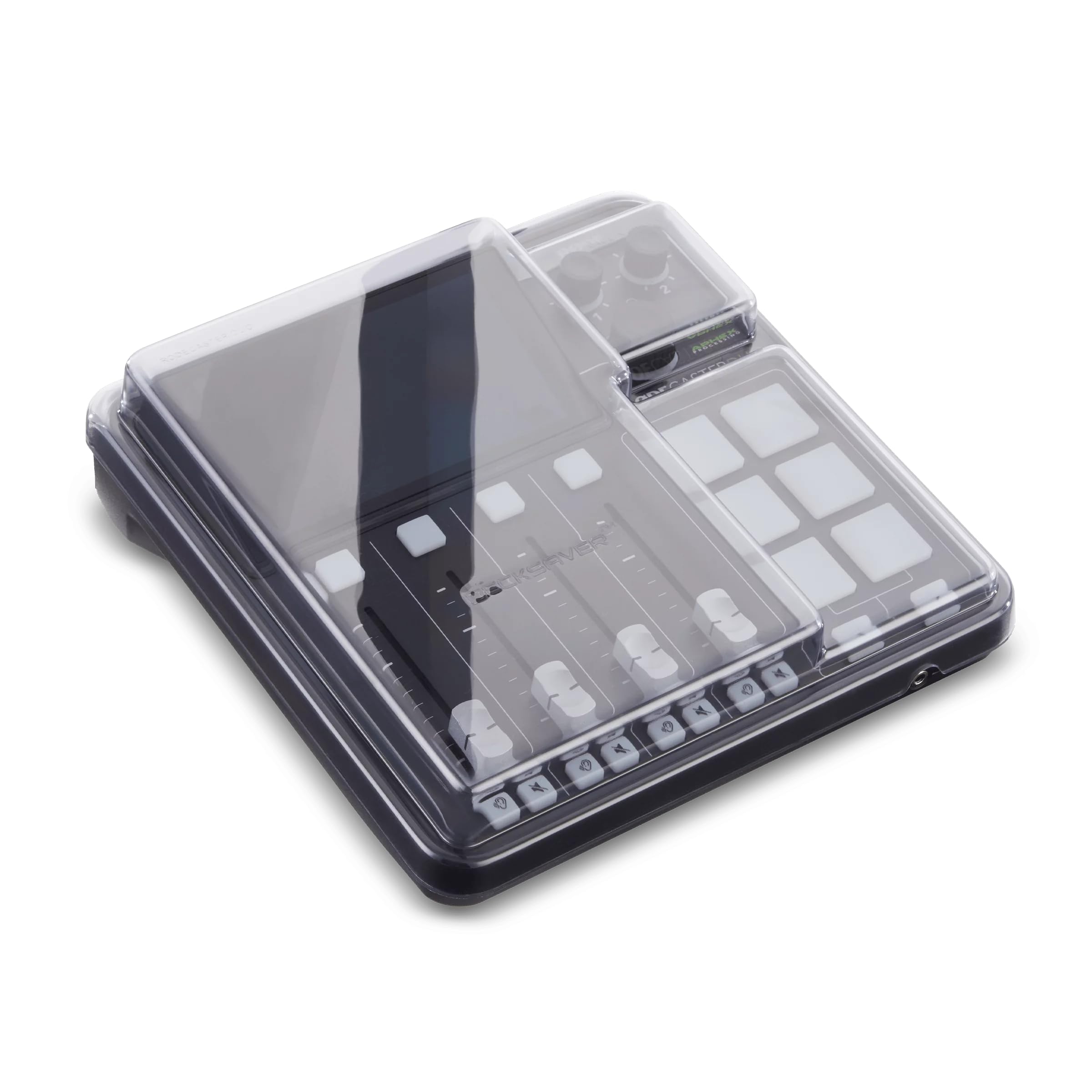 Decksaver Cover for Rode Rodecaster Duo - Super-Durable Polycarbonate Protective lid in Smoked Clear Colour, Made in The UK - The Creators' Choice for Unbeatable Protection