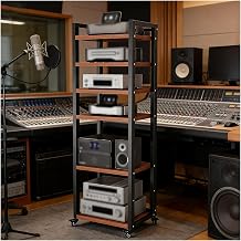 Raf Kay t Stand , 7 Katmanl  AV Medya Stand  Ses Raf  - Kay t Oyuncular i in Yerde Stereo Kabin HiFi Ses/Video Raf  nitesi E lence Merkezi Depolama  z m
