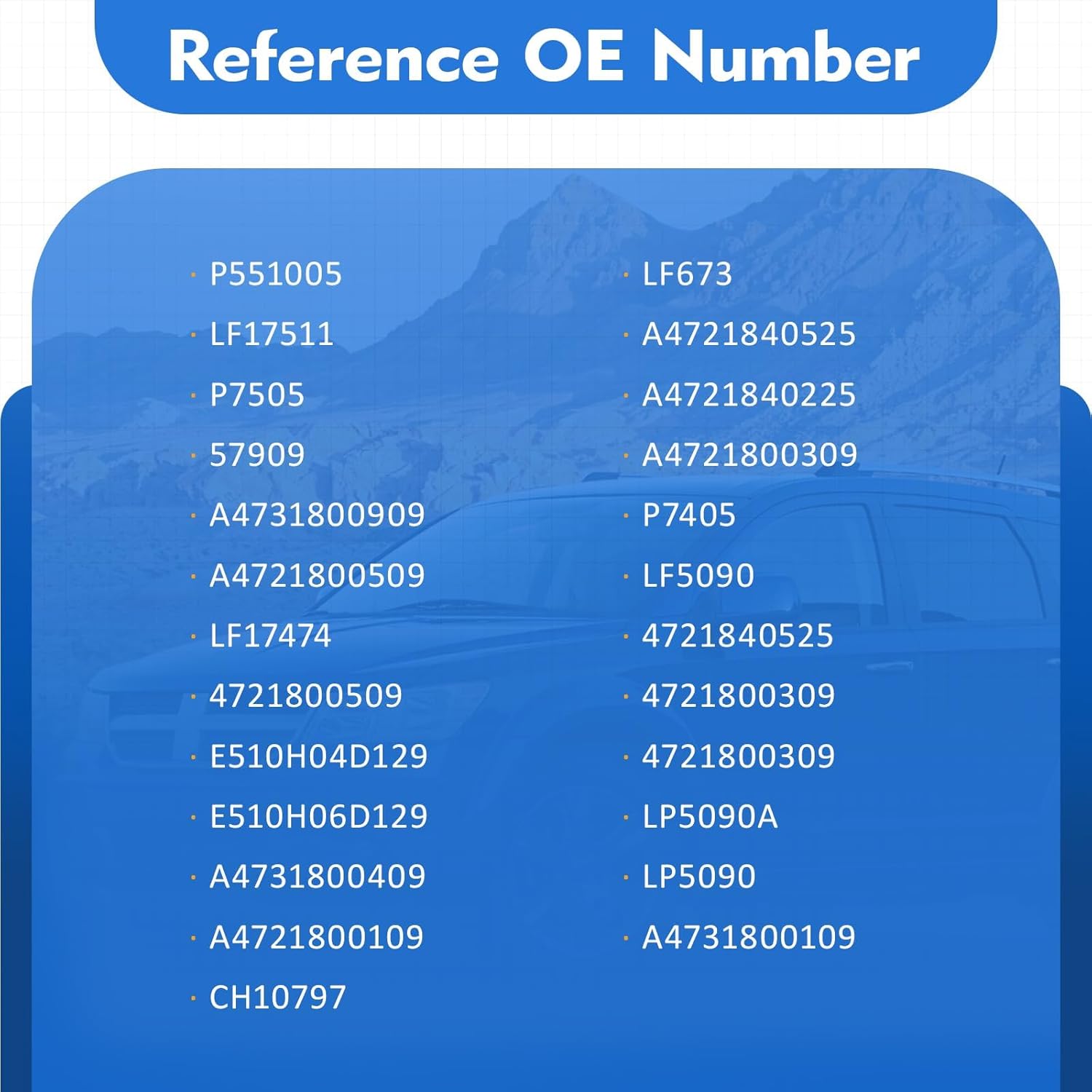 6PCS P551005 LF17511 Oil/Lube Filter For Freightliner 2009-2025 Trucks & Buses,Western Star,for Detroit Diesel,for Terex Advance DD13 DD15 D16 12.8L 14.8L 15.6L L6 Replaces P7505 57909 A4731800909