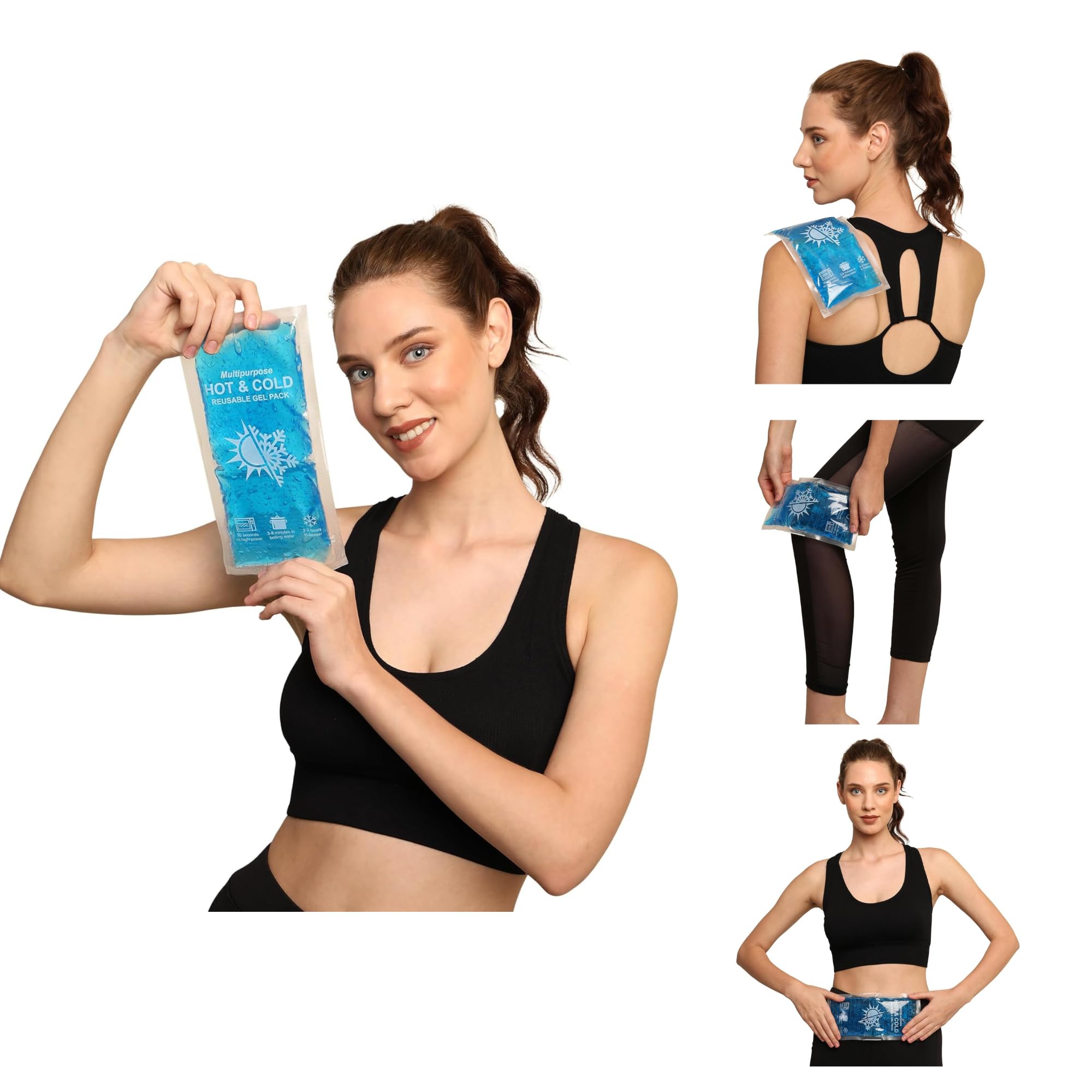 JYNX Hot and Cold Gel Pack | Hot pack for pain relief– Reusable Ice Pack Gel Bag for Back, Neck, Shoulders, Knee Pain Relief for Injuries (Medium (125mm X 260mm), Pack of 1)