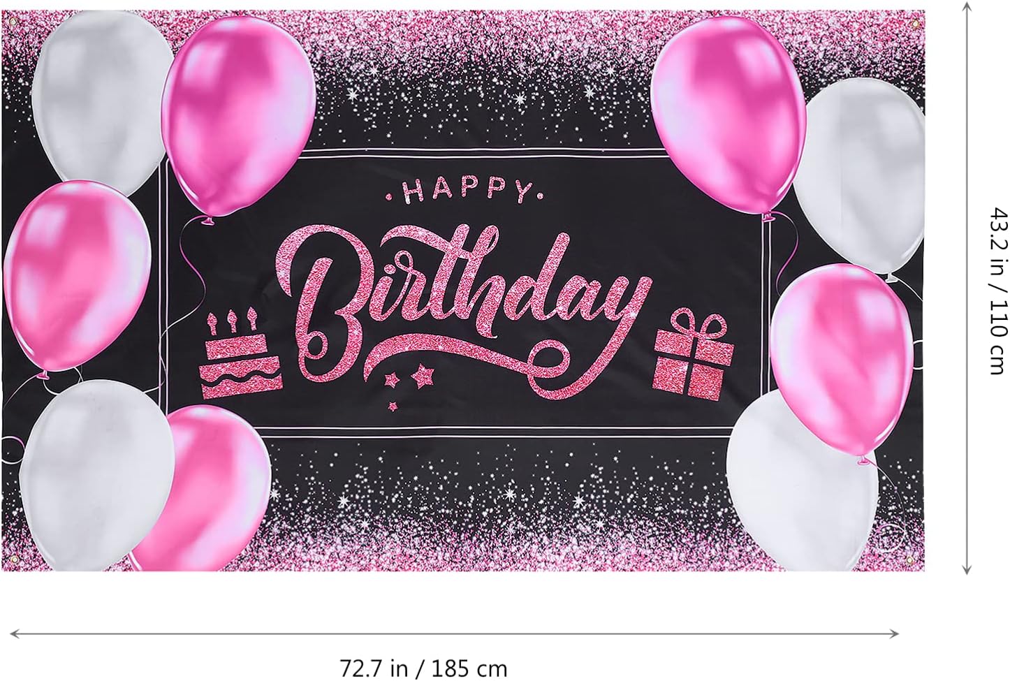Nuolux ハッピーバースデー背景女の子風船背景バナー誕生日パーティー写真の背景子供の誕生日パーティー 70 以上節約
