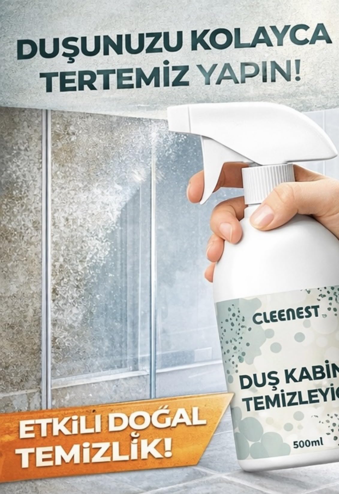 CLEENEST Duş Kabin ve Armatür Temizleyicisi 500 ml