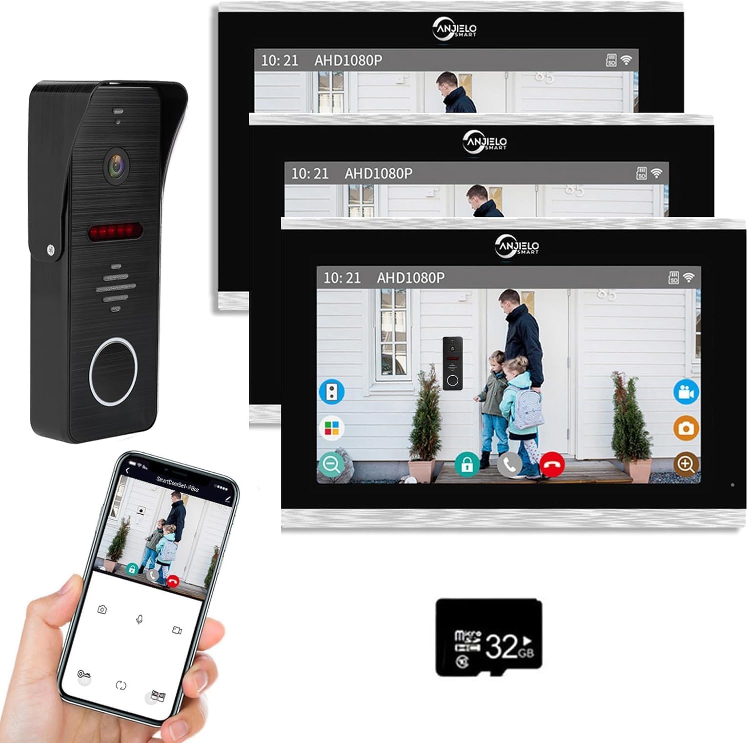 Wired Video Doorbell Apartment...