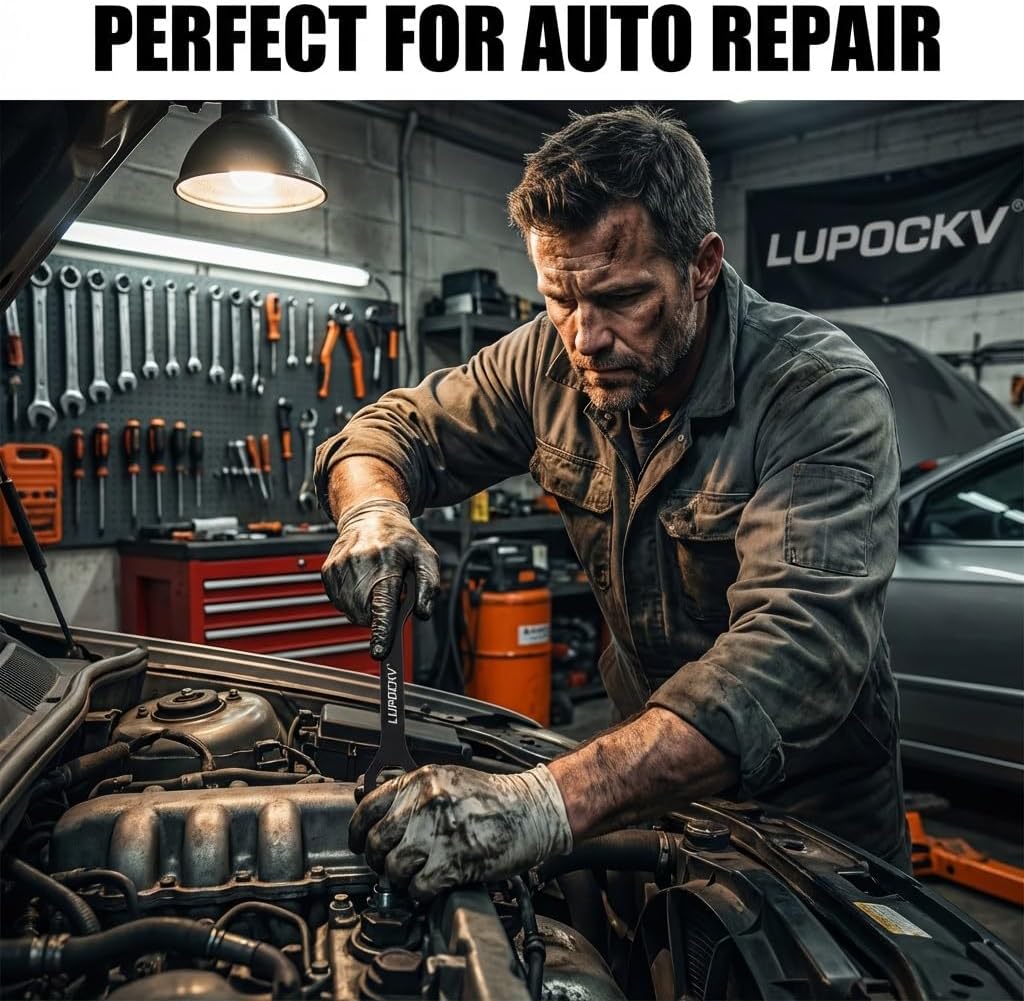 2pcs Universal Wrench Set Self Adjusting Double End Tool Multi Size 8-22mm Automotive Torque Spanner Heavy Duty Grip Repair Kit Mechanic Hand Use Universal Wrench Tool