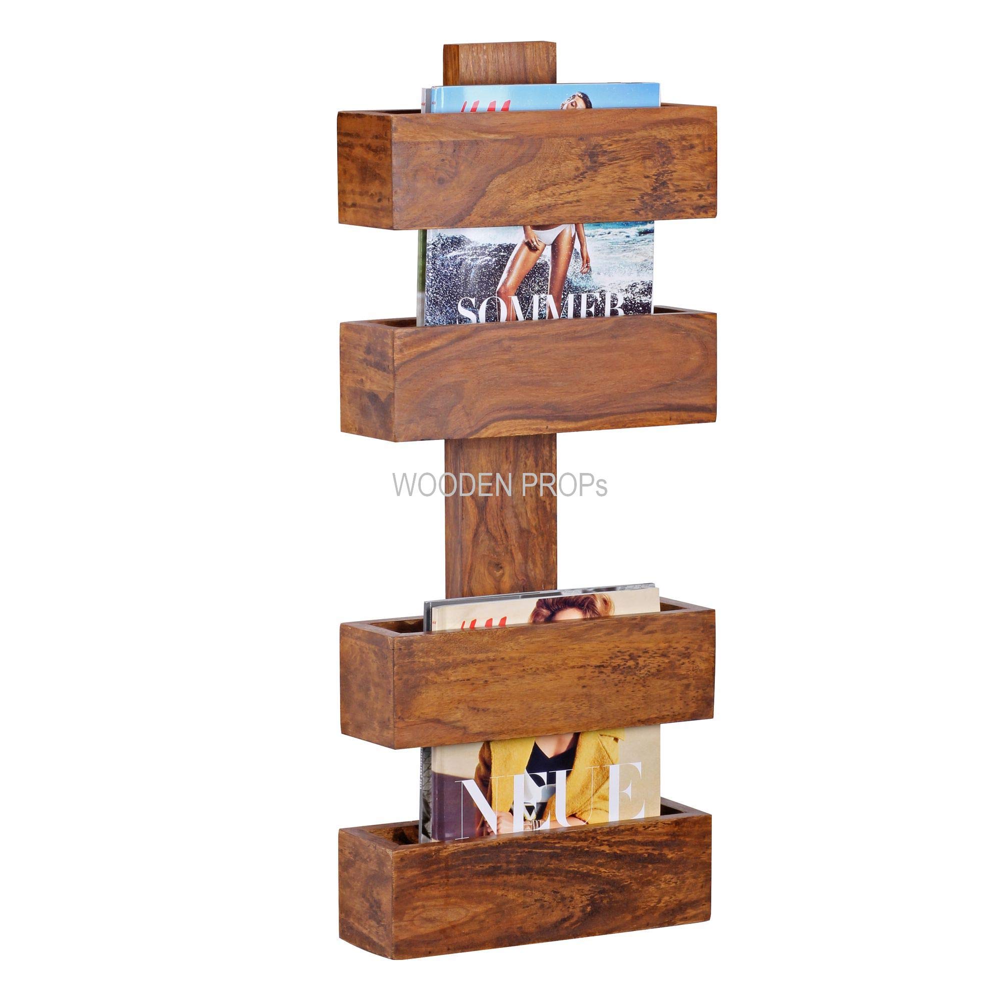 The Rootcraft Solid Wood Brochure Holder | Clear Desktop & Wall Mount Literature Display Stand for Flyers, Pamphlets, Magazines, Leaflets & Catalogs-picture-21