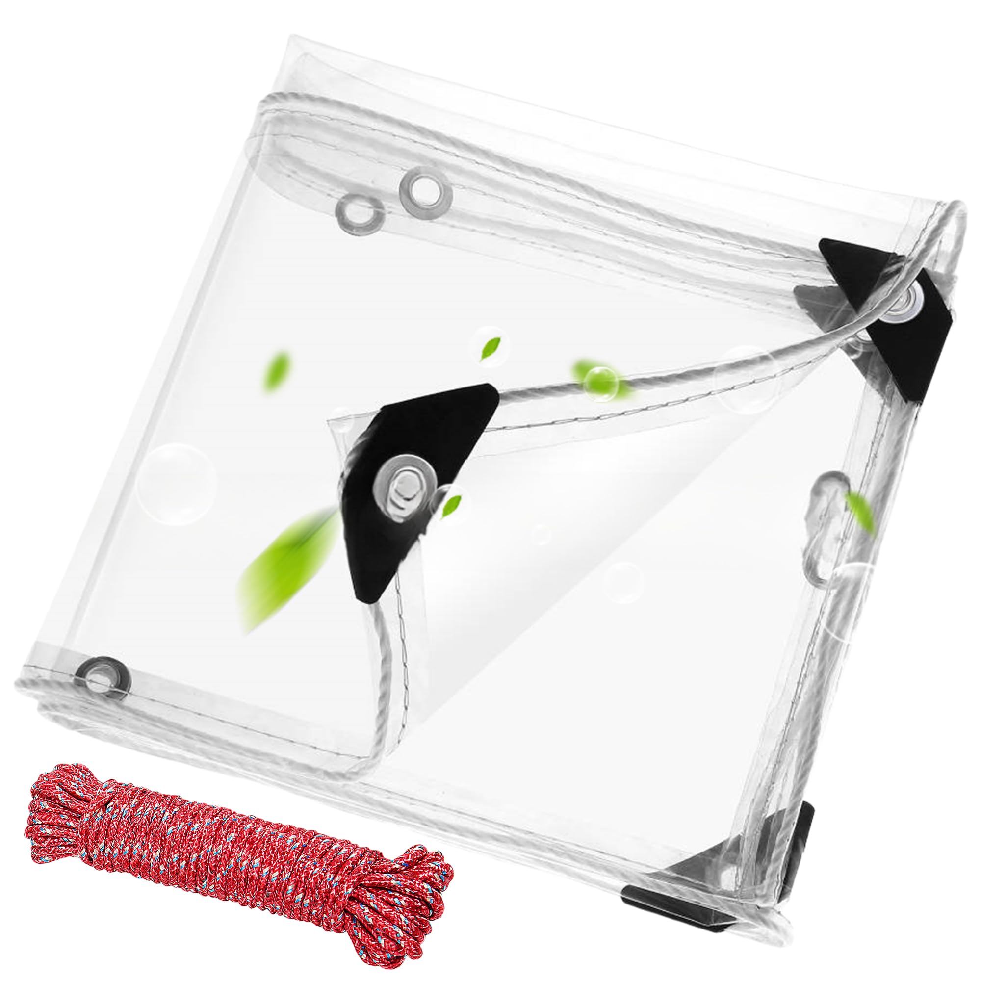 Lona impermeable exterior contra heladas en terrazas hecha de PVC transparente duradero