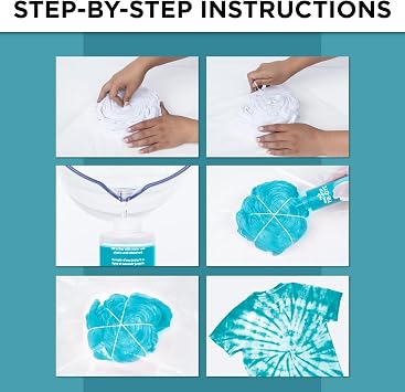 Tulip One Step Tie Dye Kit: Mini Neon Kit in Teal and Green