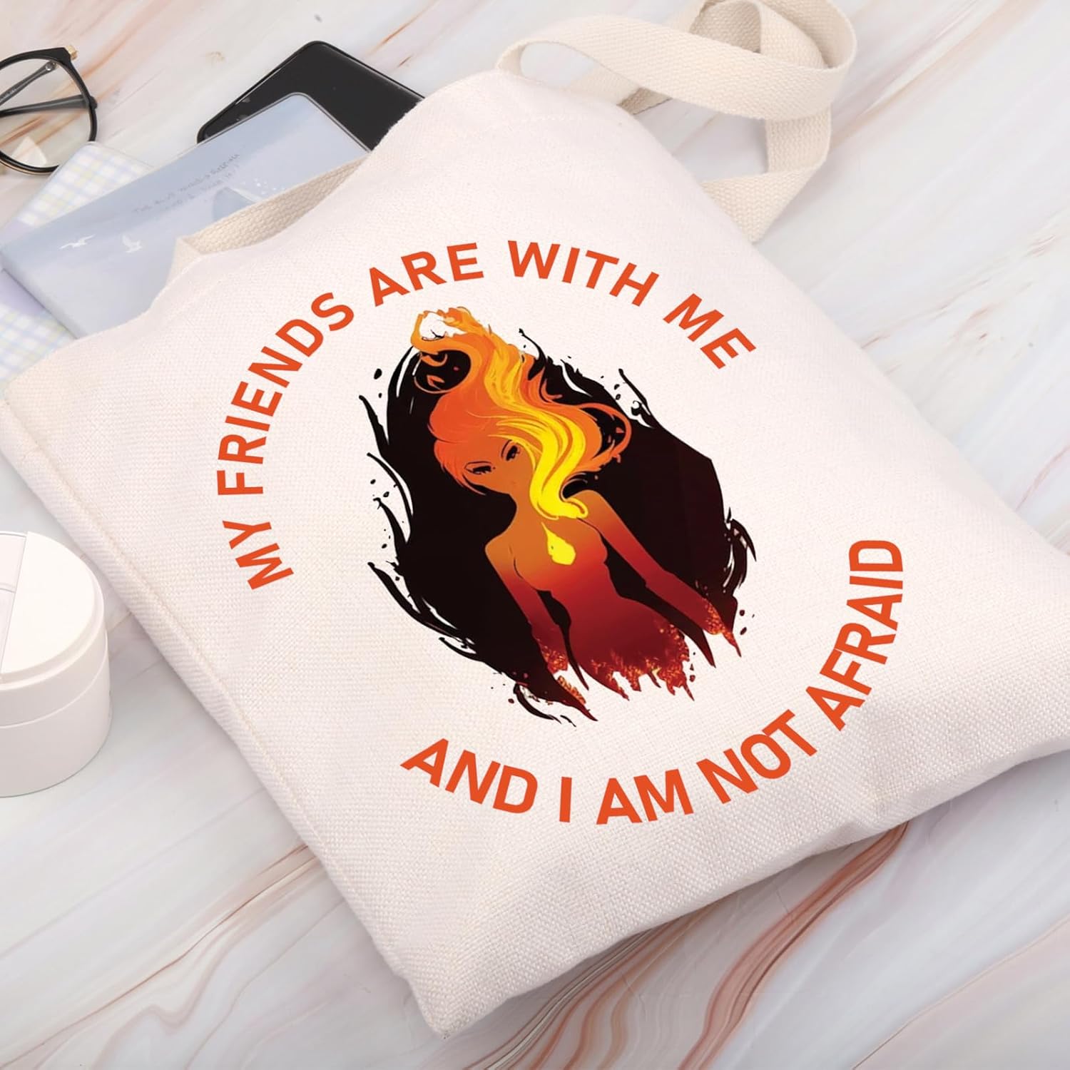 BDPWSS My Friends Are With Me And I Am Not Afraid BFF Tote Bag Earth Blood House Inspired Gift - Image 7