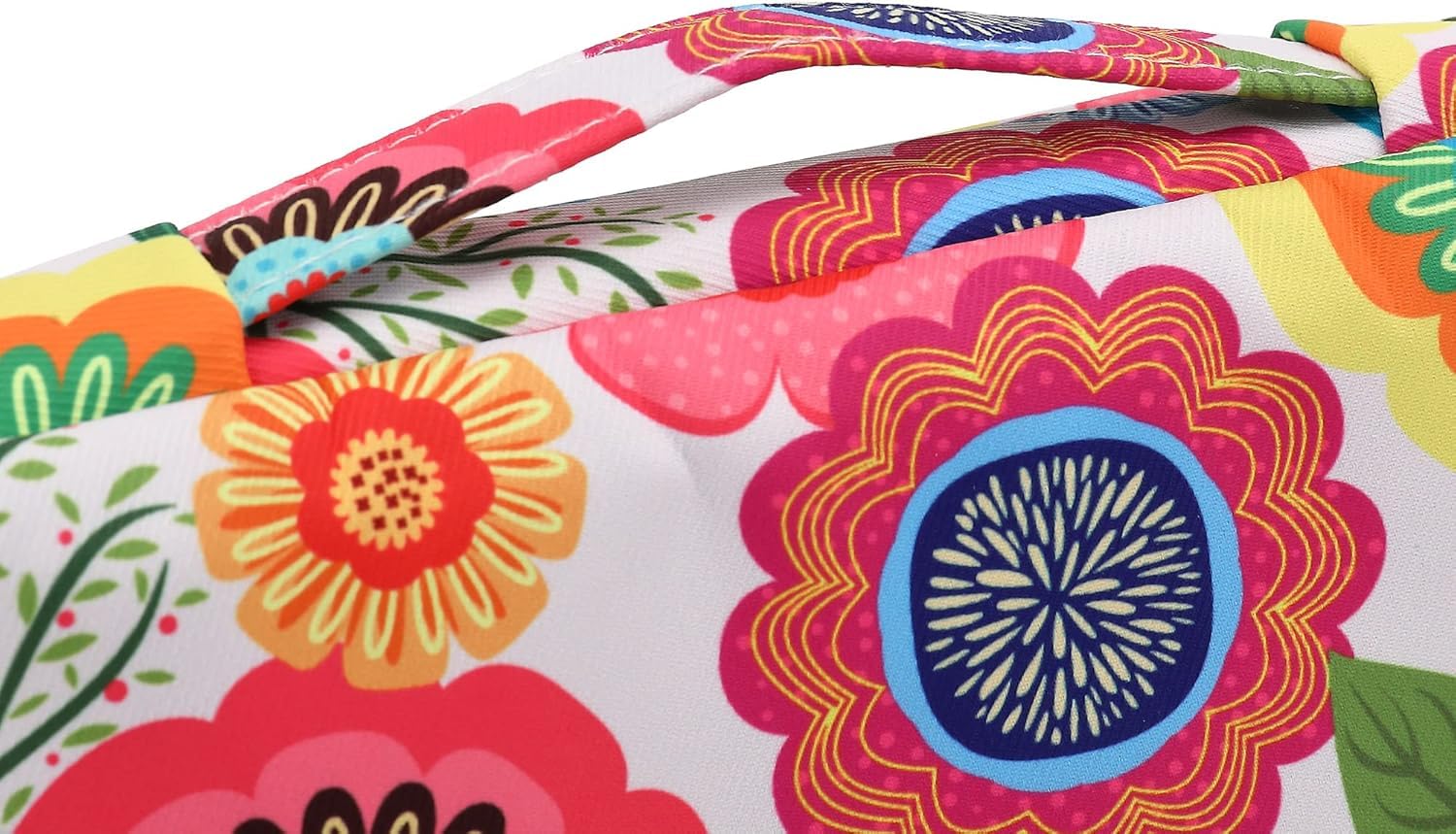 Housse de protection pour ordinateur portable 360° avec 3 poches, poignée et sangle pour bagages, motif soleil, lune et étoiles sur fond bleu marine