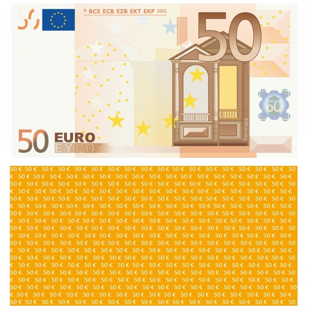 LYSCO 50 Euro Play Money – Reduced to 75% of the Original, Pack of 100:  Amazon.de: Toys