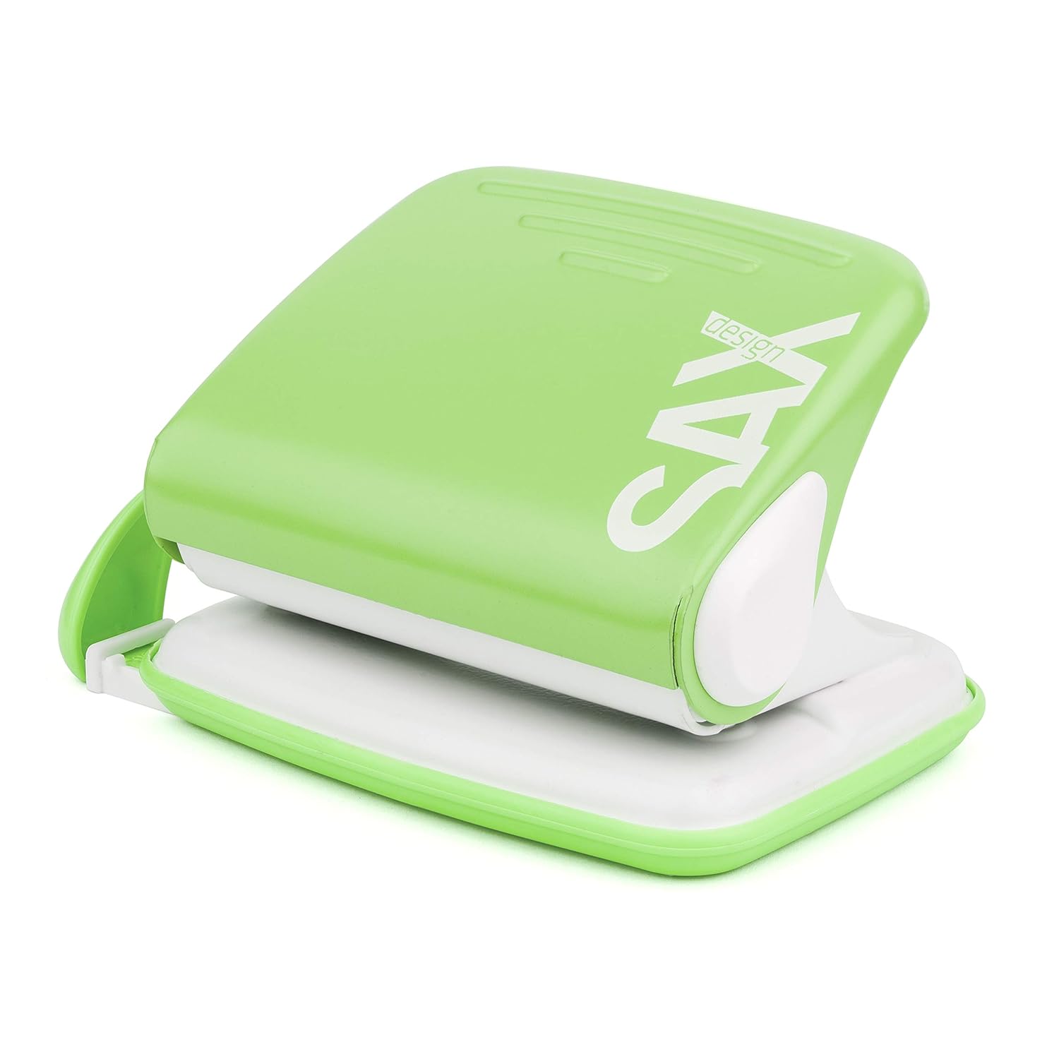 SAX Design 318 0-318-16 Desk Hole Punch 15 Sheets Green