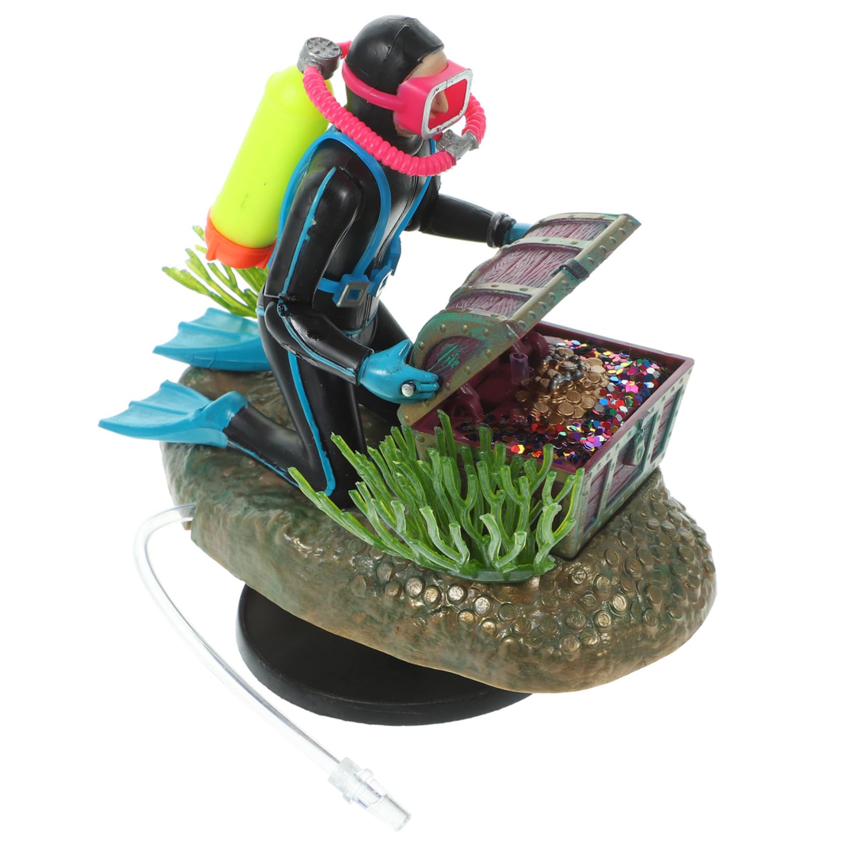 OUNONA Lot De 2 Mini-Plongeurs Décoratifs Flottants pour Aquarium Figurines De Collection en Plastique
