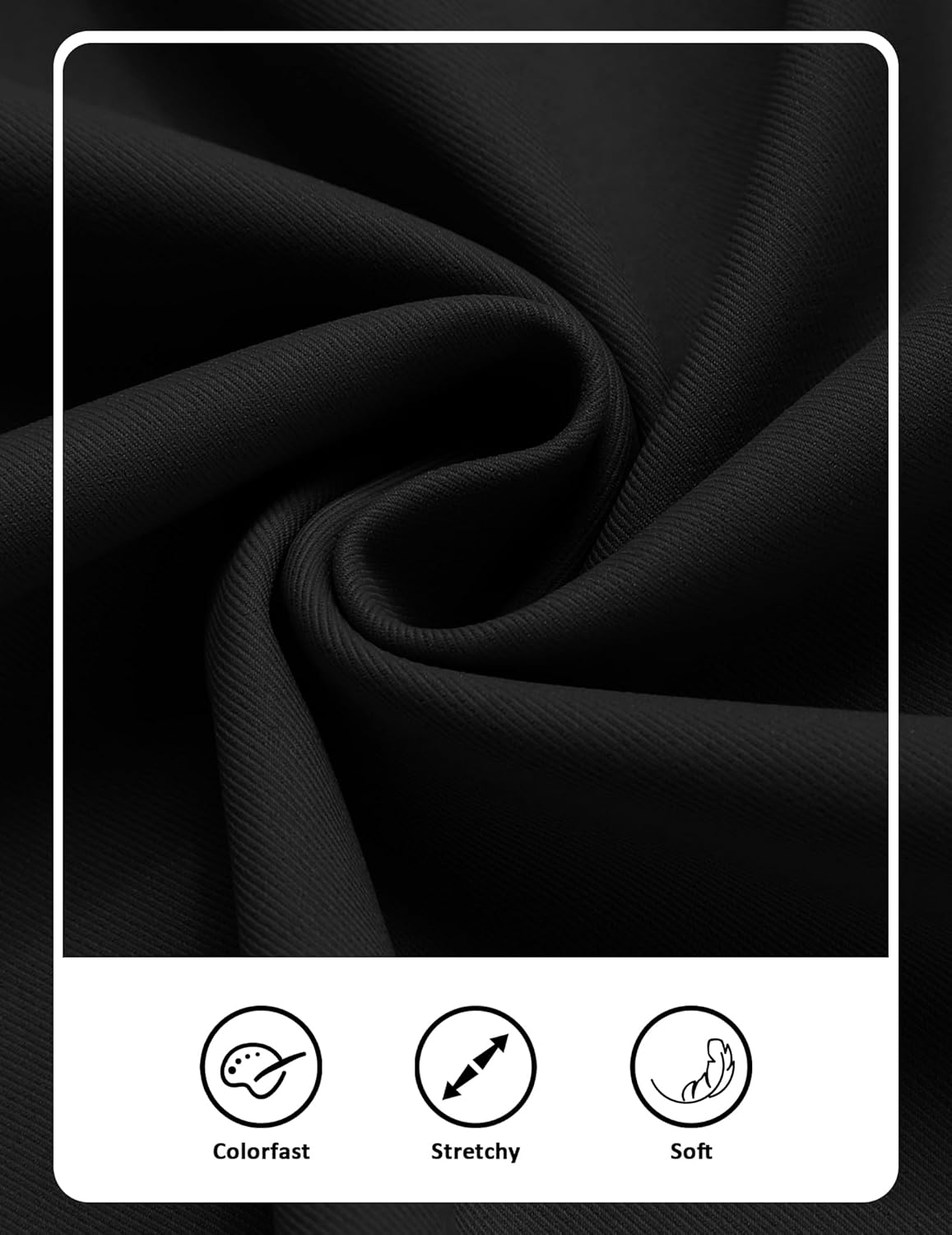 COOFANDY Men's Casual Chino Pants Relaxed Fit Drawstring Elastic Waist Lightweight Pant Twill Pleated Trousers - Image 5