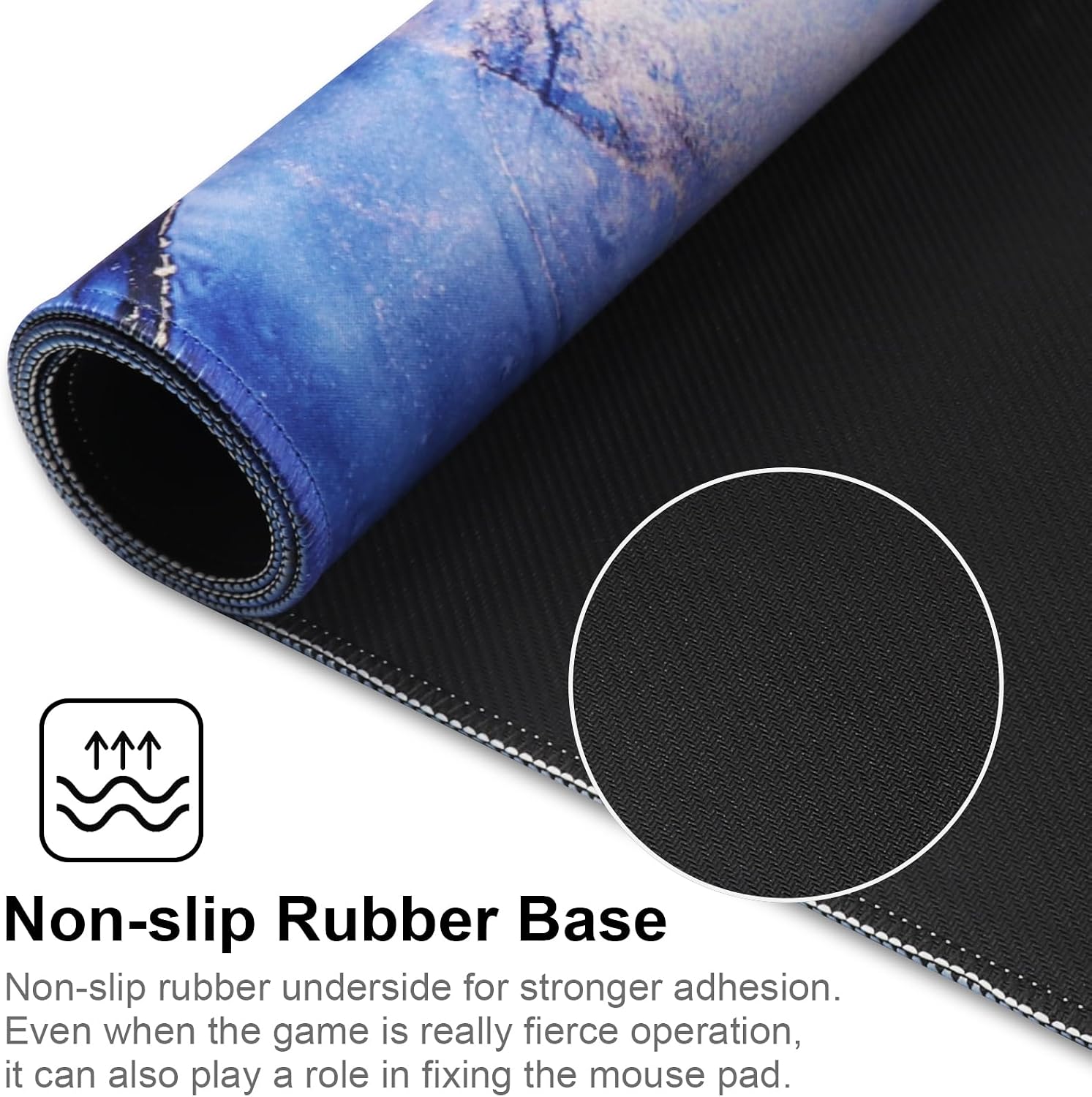 XXL Gaming Mouse Pad 35.4x15.7 Professional Large Mouse Pad & Computer Game Mouse Mat-90x40 Bluesand - 3