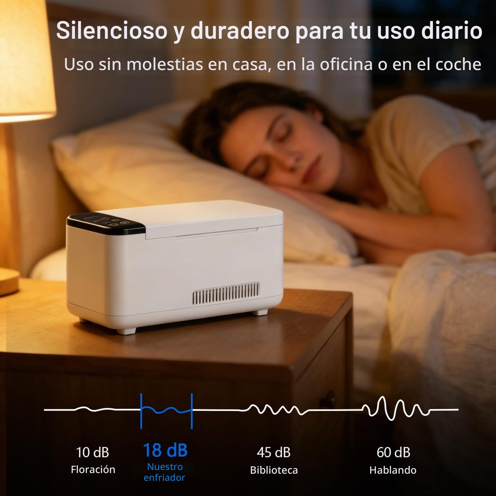 Nevera Portátil para Insulina 0,6 L, Bolsa Médica con Enfriamiento Activo 2–8 °C y Batería (Hasta 8 Horas), Mini Nevera de Viaje para 20 Frascos o 18 Plumas, para Exterior, Viajes y Hogar